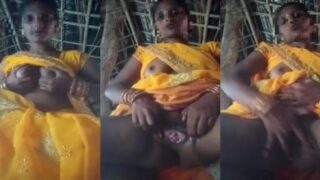 मारवाड़ी भाभी बूब्स और चूत दिखाती है एमएमएस में आशिक़ को